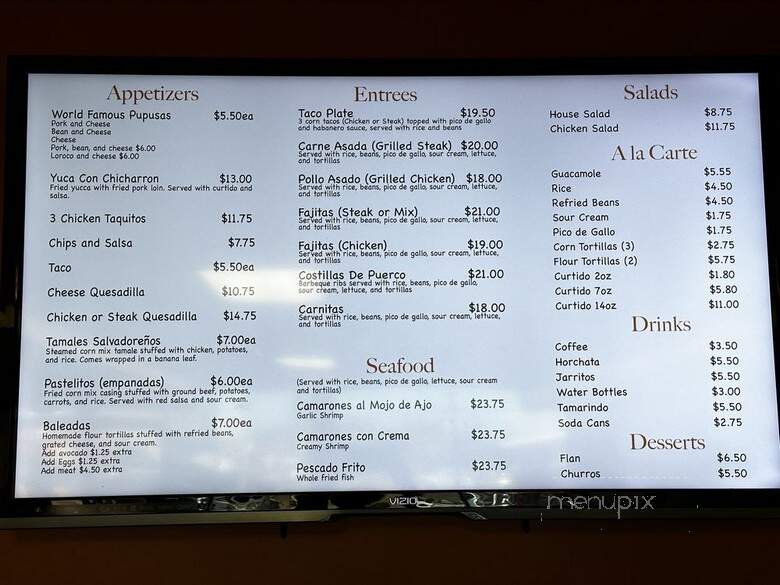 La Casita - Waipahu, HI menu_pic