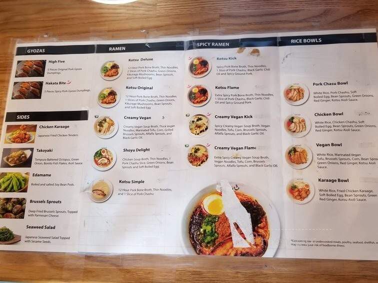 Kotsu Ramen & Gyoza - San Dimas, CA menu_pic