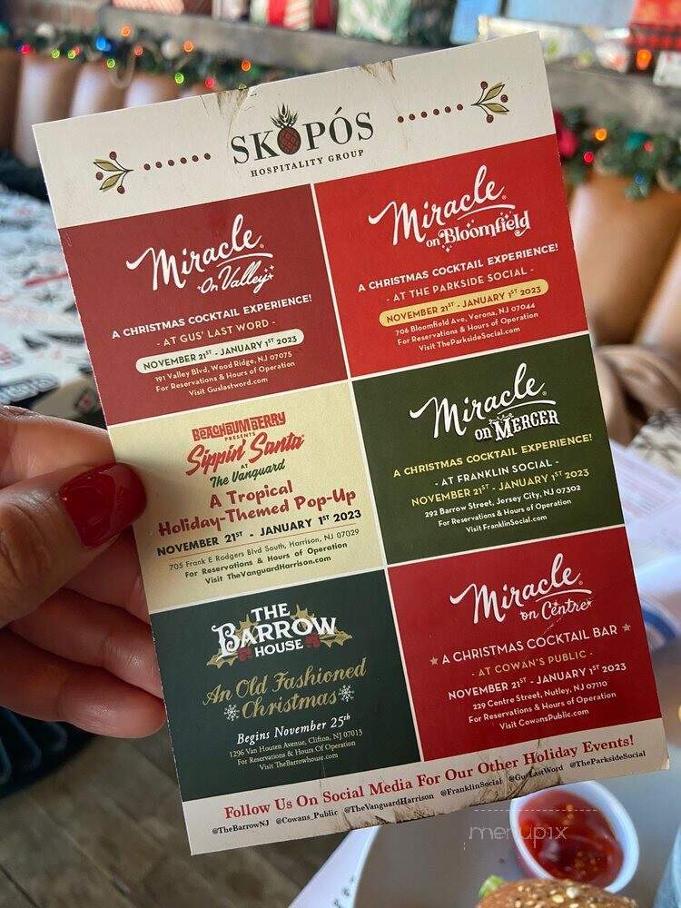 The Vanguard - Harrison, NJ menu_pic