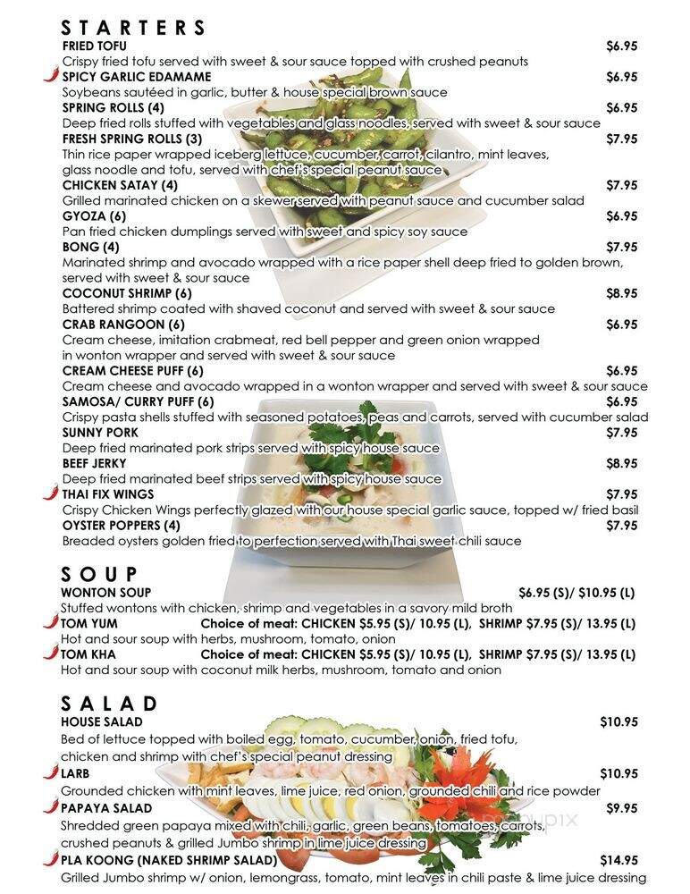 Thai Fix - Ladera Ranch, CA menu_pic
