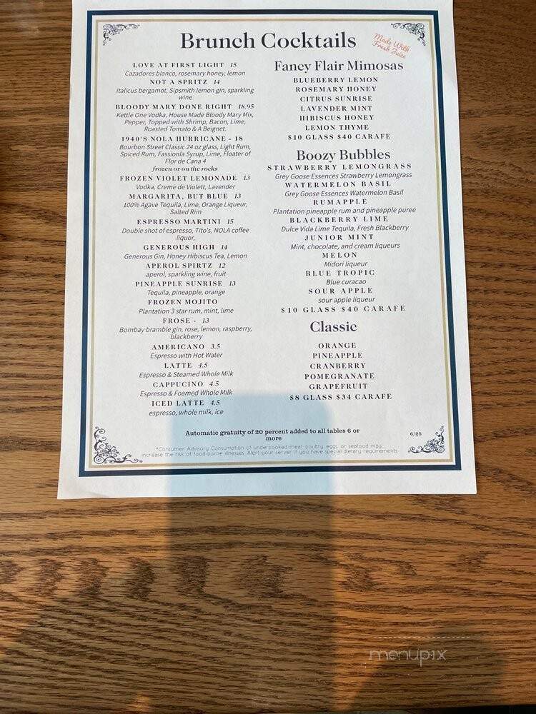 Acadian Coast - Houston, TX menu_pic