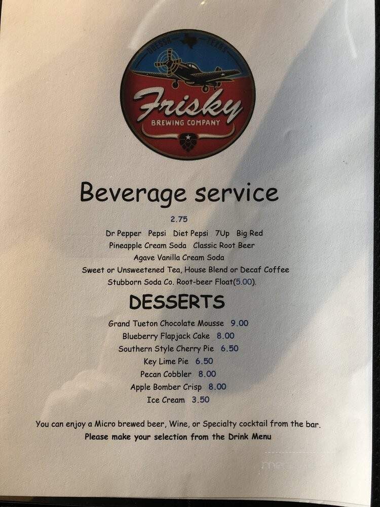 Frisky Brewing Company - Odessa, TX