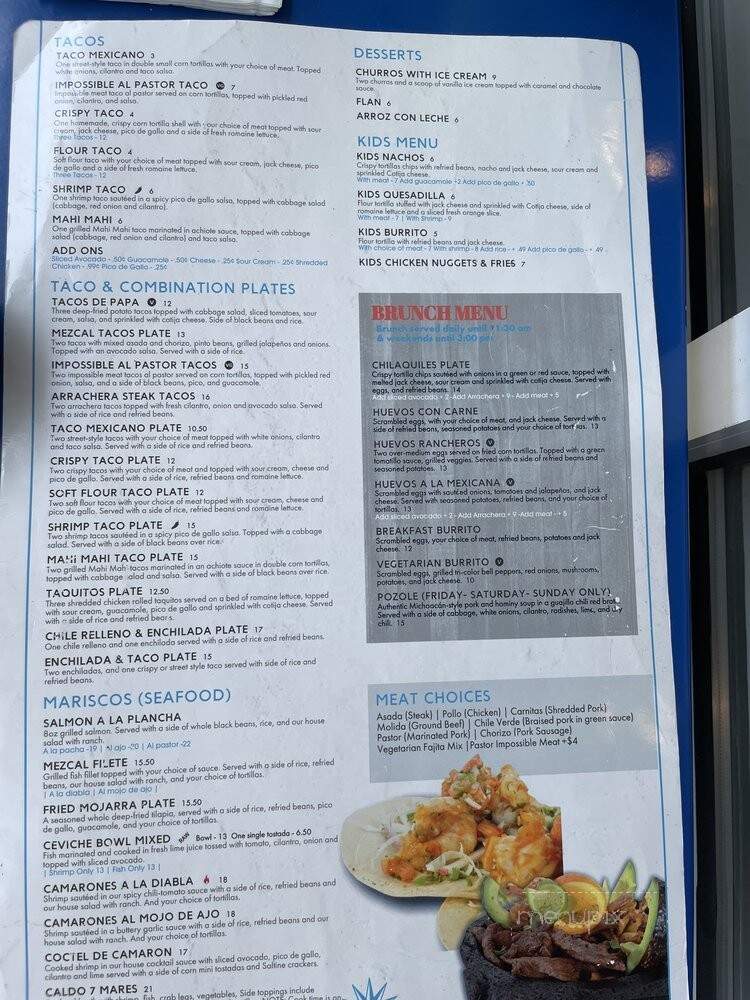 Mezcal Grill - Sacramento, CA menu_pic