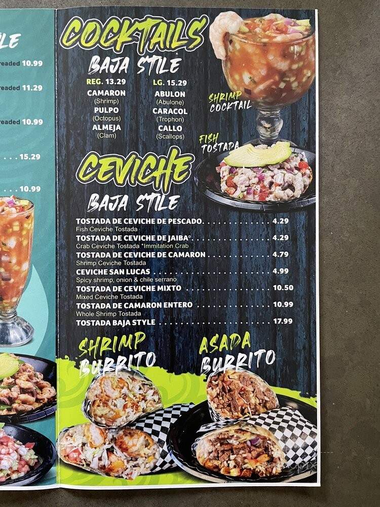 Ensenada's Surf N Turf Grill - Hermosa Beach, CA menu_pic