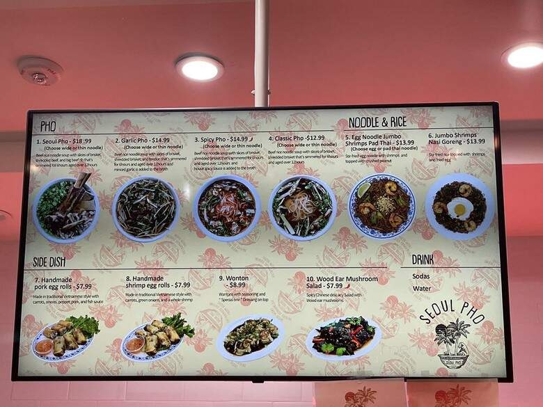 Seoul Pho - Los Angeles, CA menu_pic
