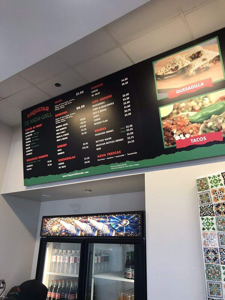 Taqueria De Anda - Mission Viejo, CA menu_pic