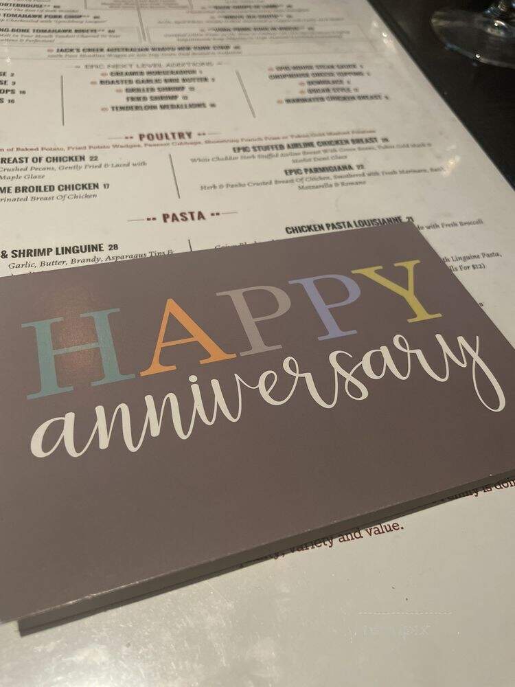 Epic Chophouse Kingsley - Fort Mill, SC menu_pic