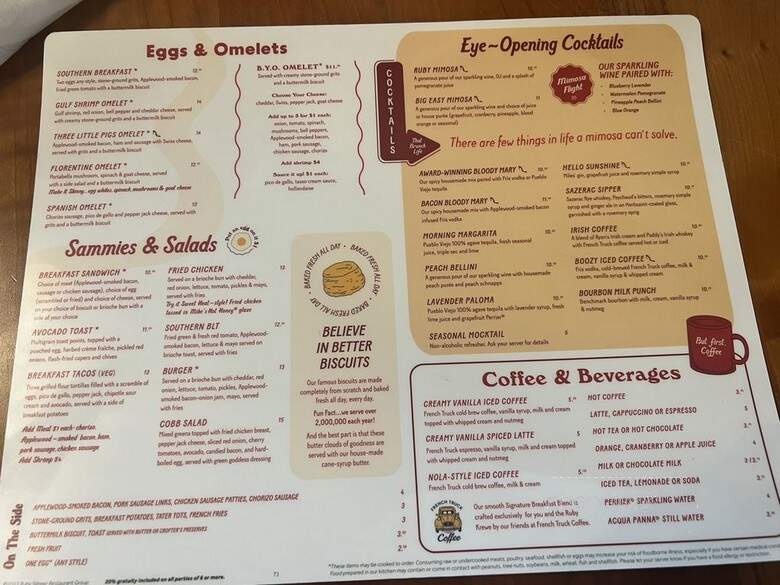 Ruby Sunshine - Chattanooga, TN menu_pic
