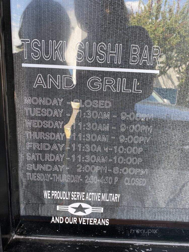 Tsuki Sushi & Grill - La Mesa, CA menu_pic