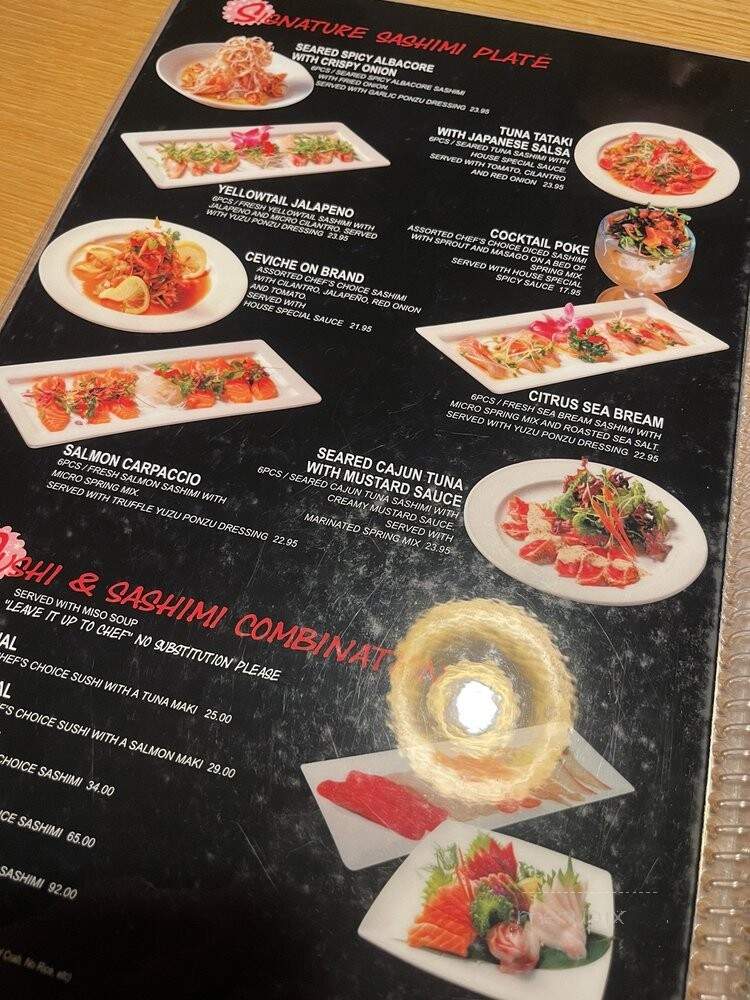 Oishi Sushi - Glendale, CA menu_pic