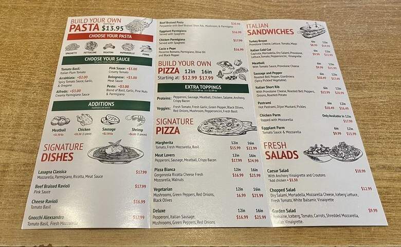 Pasta Party - Orange, CA menu_pic