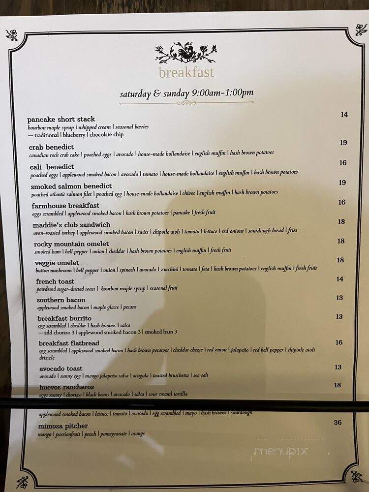 Fat Maddie's Blackhawk - Danville, CA menu_pic