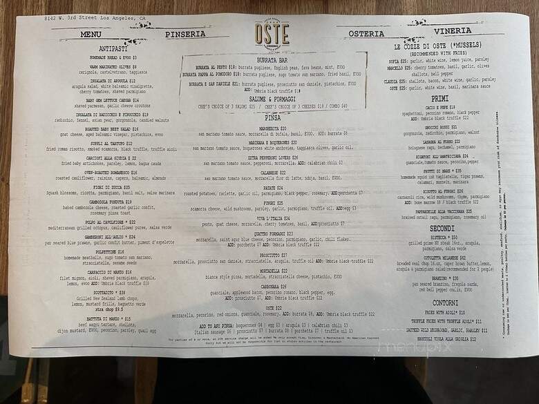 Oste - West Hollywood, CA