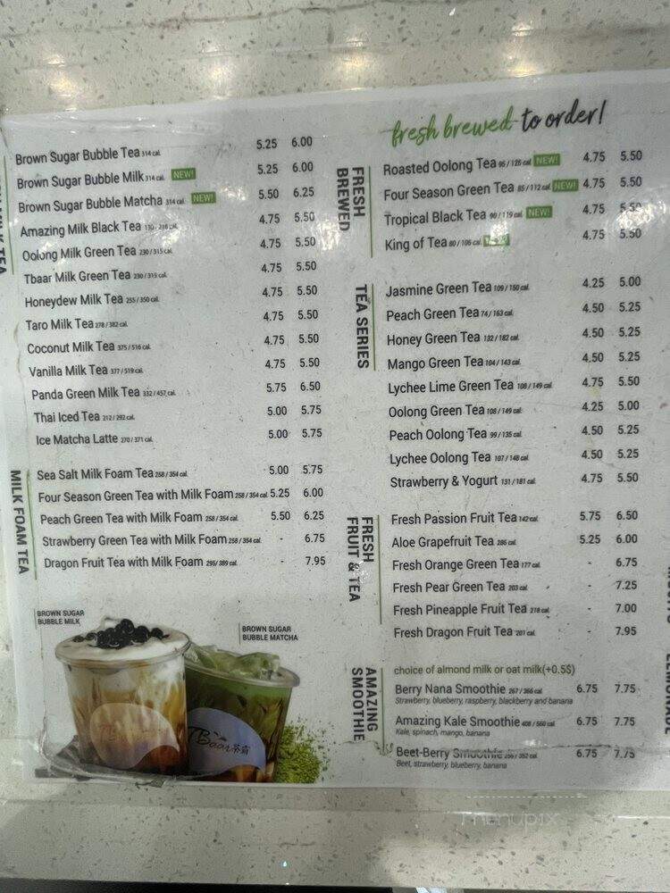 Tbaar - Buena Park, CA menu_pic