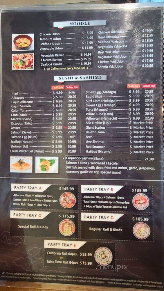Sapporo Sushi - Menifee, CA menu_pic
