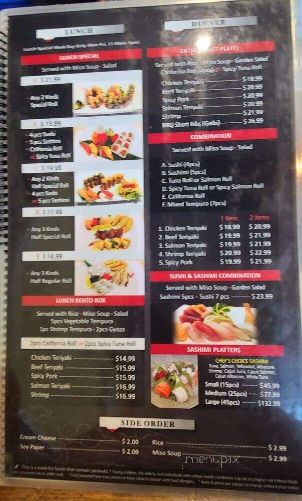 Sapporo Sushi - Menifee, CA menu_pic