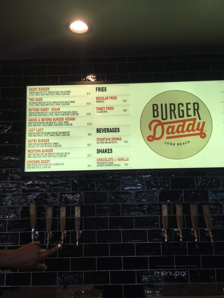 Burger Daddy - Long Beach, CA menu_pic