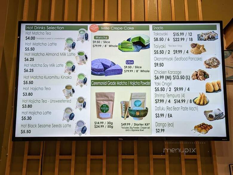 Matcha Cafe Maiko - Atlanta, GA menu_pic