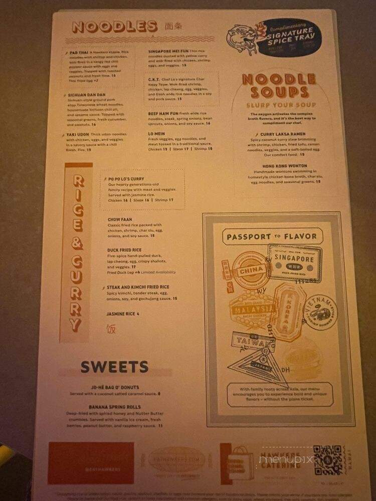 Hawkers Asian Street Food - Bethesda, MD menu_pic