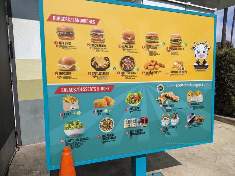 Spotless Burgers - Upland, CA menu_pic