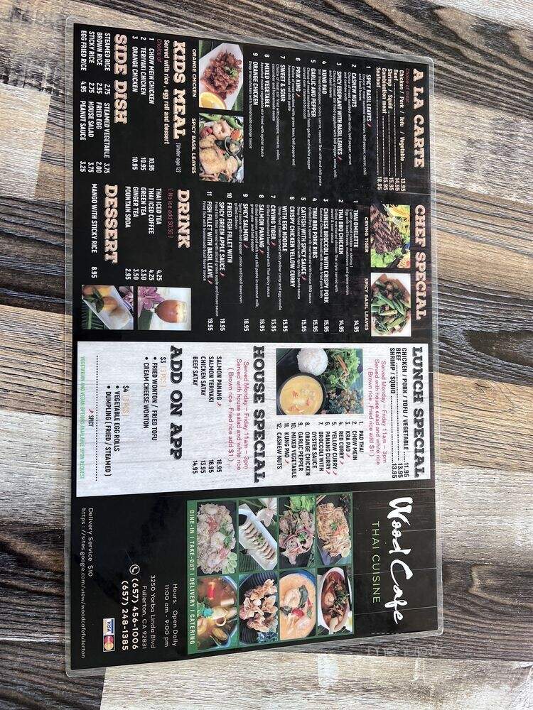 Wood Cafe Thai Cuisine - Fullerton, CA
