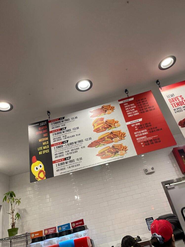 Dave's Hot Chicken - Los Angeles, CA menu_pic