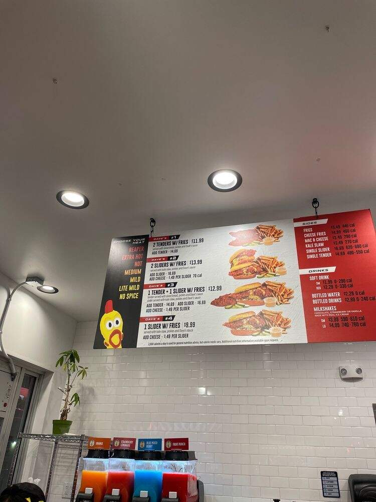 Dave's Hot Chicken - Los Angeles, CA menu_pic