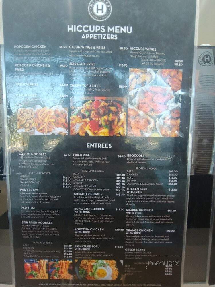 Hiccups - Loma Linda, CA menu_pic