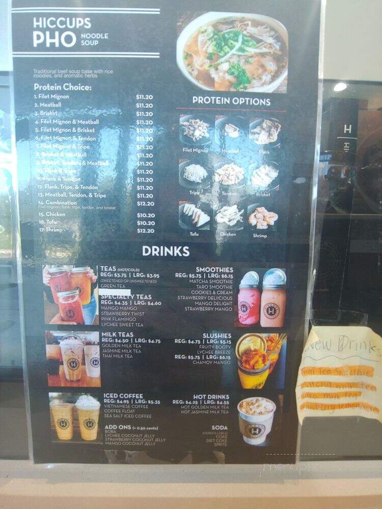 Hiccups - Loma Linda, CA menu_pic