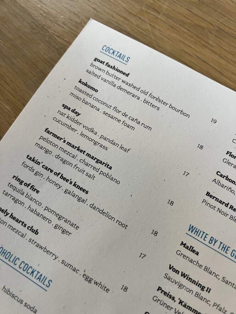 Girl & the Goat - Los Angeles, CA menu_pic