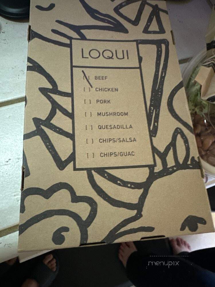 Loqui - Culver City, CA menu_pic