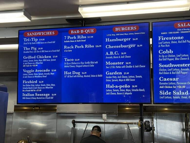 Firestone Grill - Bakersfield, CA menu_pic