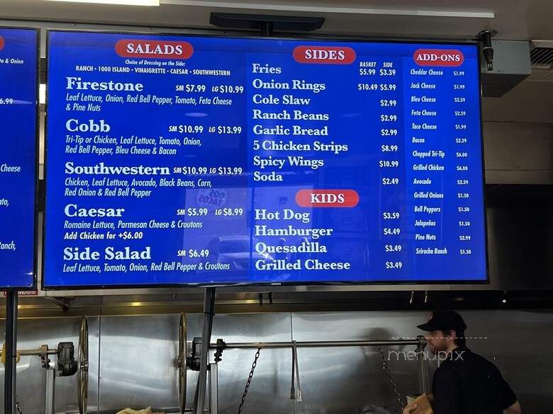 Firestone Grill - Bakersfield, CA menu_pic