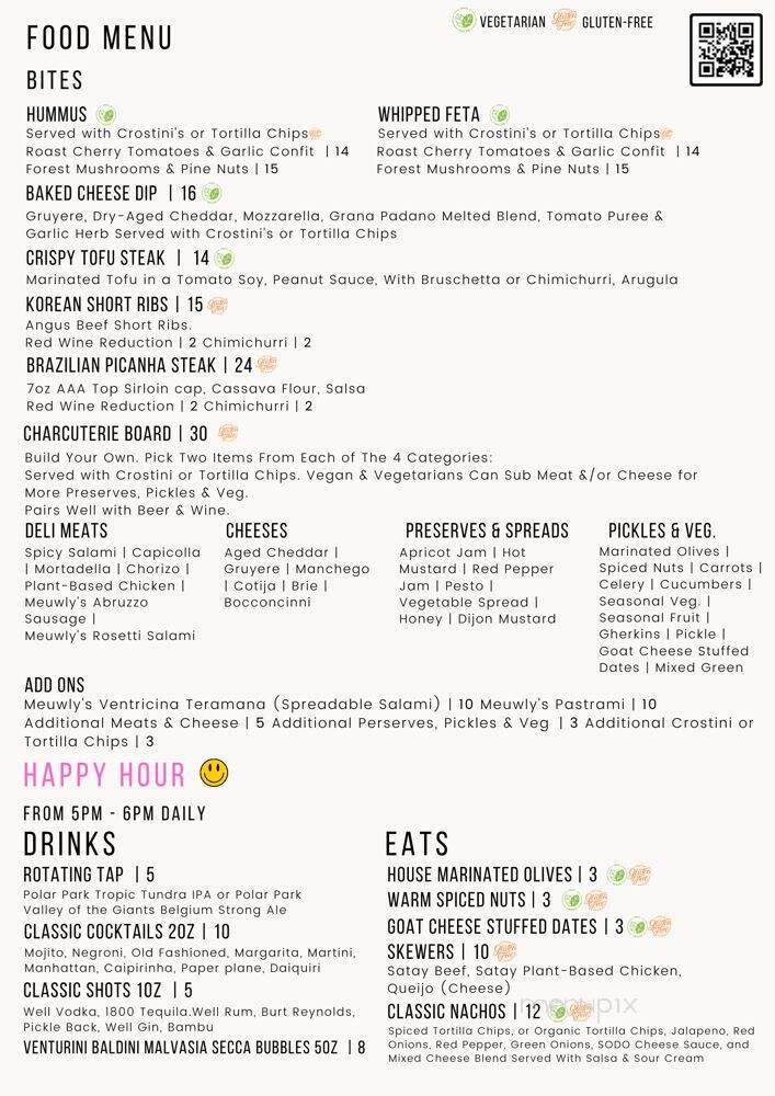 SoDo on Jasper - Edmonton, AB menu_pic