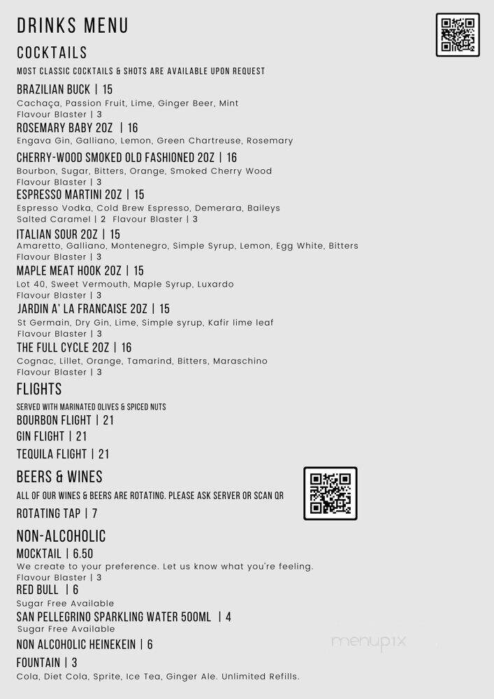 SoDo on Jasper - Edmonton, AB menu_pic