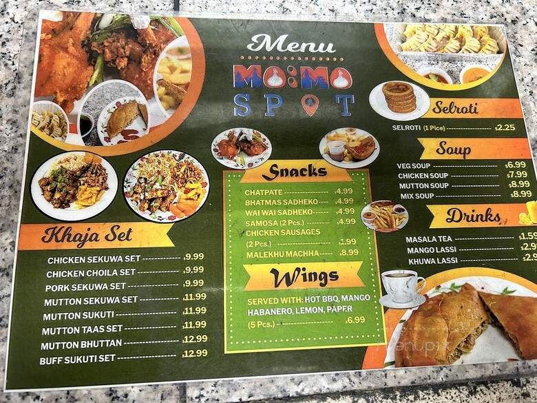Momo Spot - Irving, TX menu_pic
