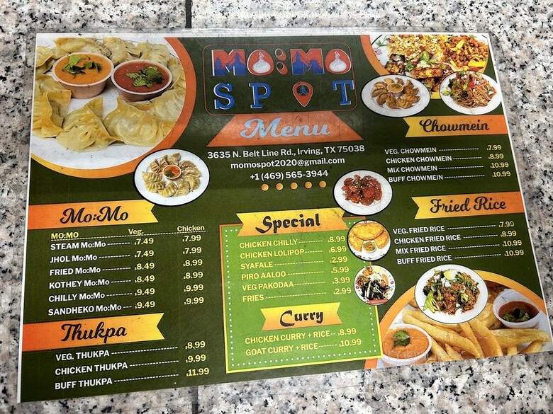 Momo Spot - Irving, TX menu_pic