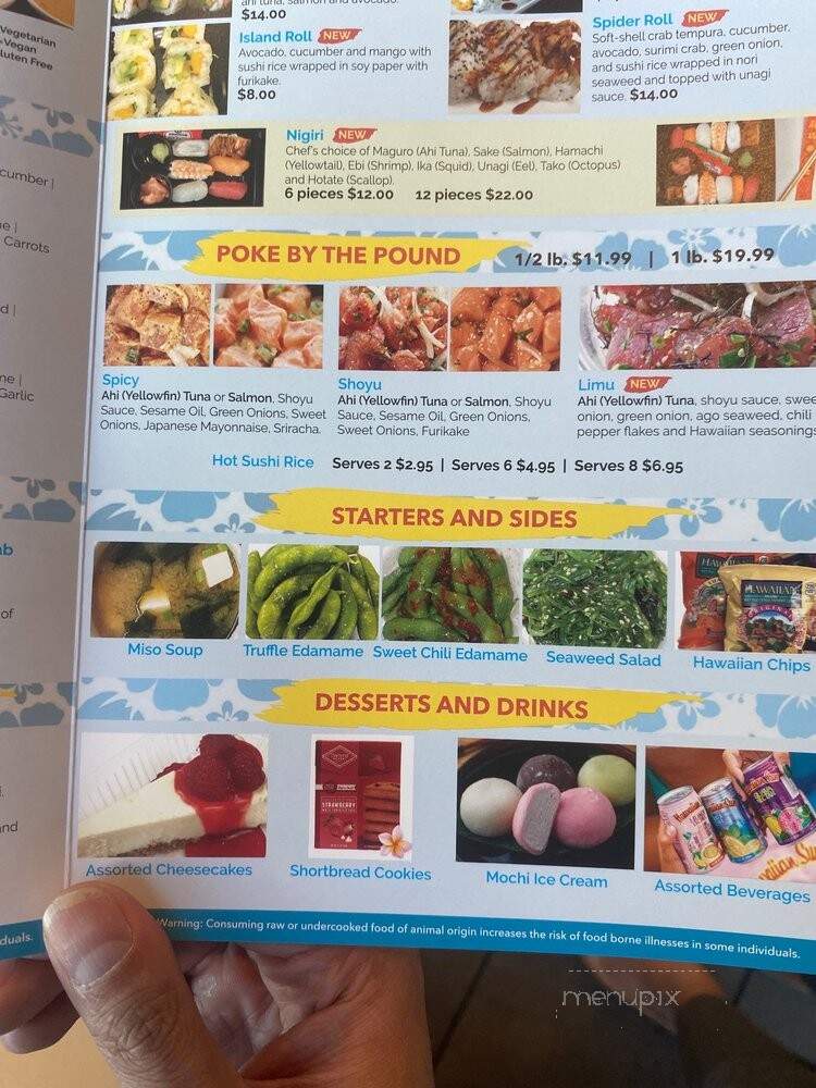 Tail & Fin - Las Vegas, NV menu_pic