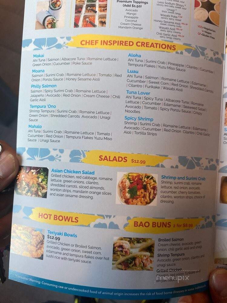 Tail & Fin - Las Vegas, NV menu_pic