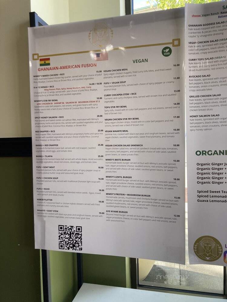 Mimsy's Restaurant - Columbia, SC menu_pic