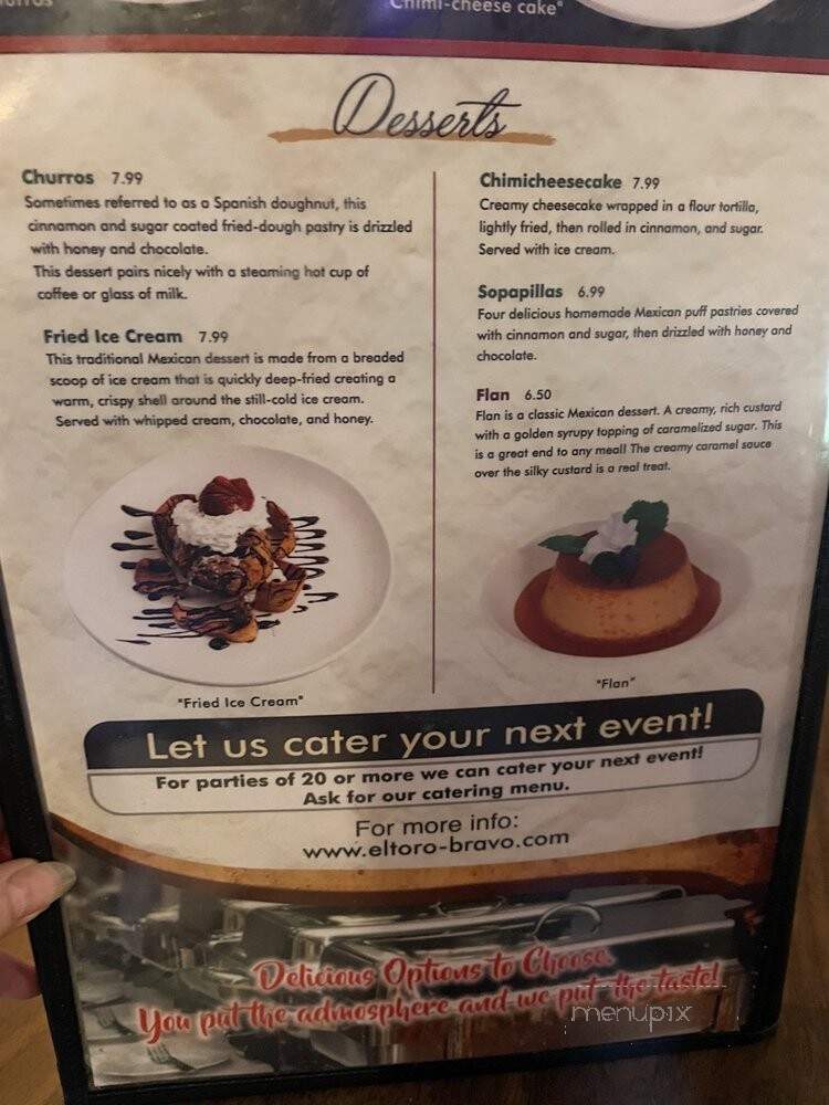 El Toro - Indianapolis, IN menu_pic
