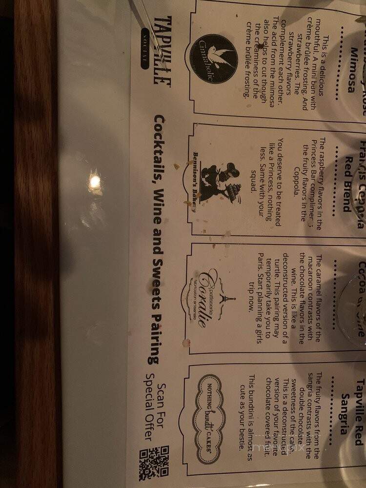 Tapville Social - Evanston, IL menu_pic