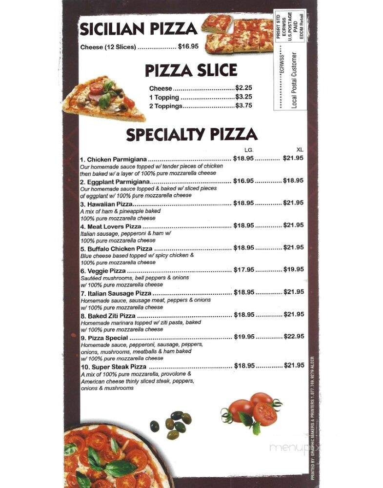 Main Pizzeria - Paterson, NJ menu_pic