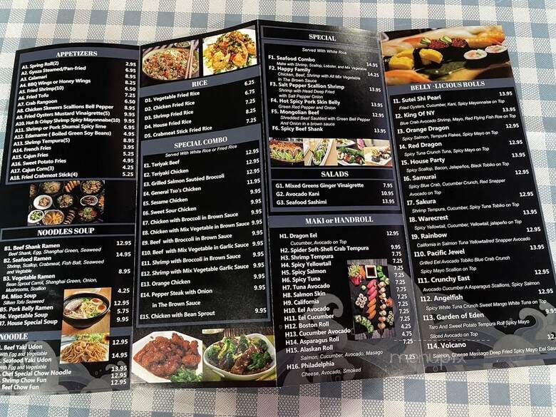 Seawall Cuisine - Galveston, TX menu_pic