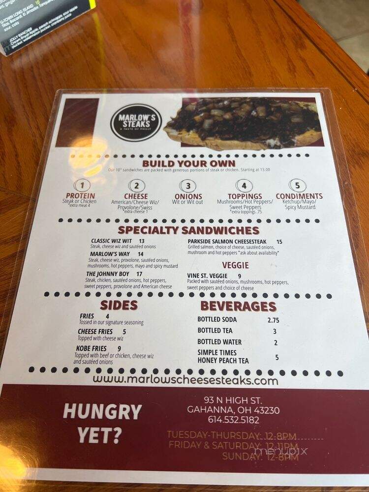 Taste of Philly 215 - Columbus, OH menu_pic