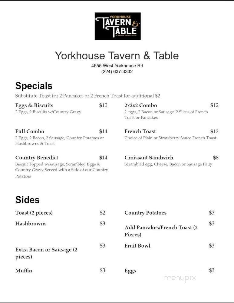 Yorkhouse Tavern & Table - Wadsworth, IL