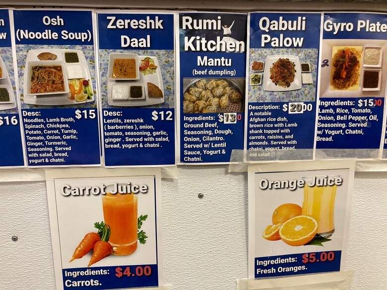 Rumi Kitchen - Oakland, CA menu_pic