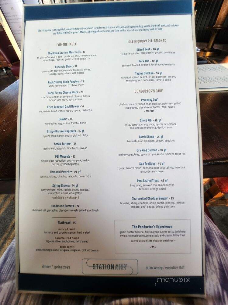 Stationairy - Nashville, TN menu_pic
