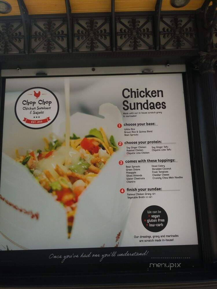 Chop Chop Chicken Sundaes & Salads - Portland, OR menu_pic