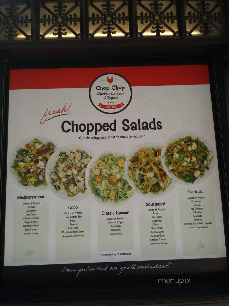 Chop Chop Chicken Sundaes & Salads - Portland, OR menu_pic